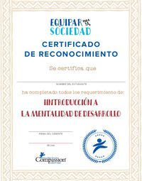 Certificado de Introducción a la Mentalidad de Desarrollo
