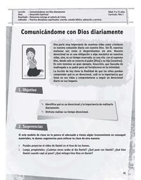 1. Comunicándome con Dios diariamente