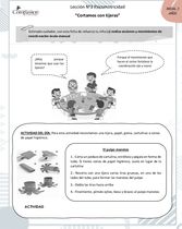 24. Cortamos con tijeras