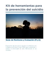 Guía de Monitoreo y Evaluación "Prevención del suicidio"