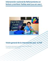 Visión general intervención "Lectura y escritura Yachay wasi" (casa del saber)