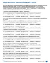 Kit de herramientas para la prevención del suicidio: encuesta de seguimiento