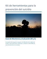 Guía de Monitoreo y Evaluación "Prevención del suicidio"